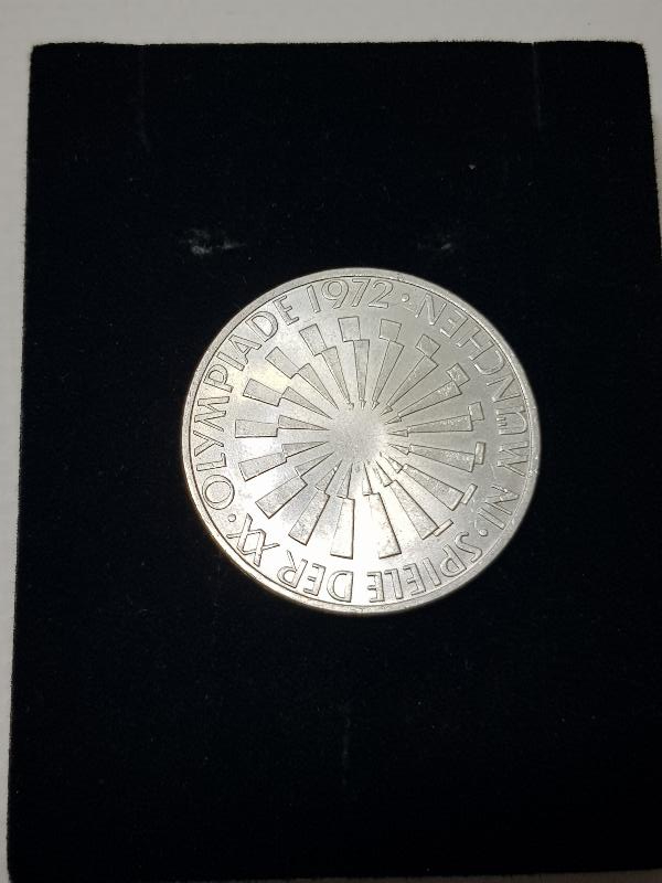 ÇİL KONDİSYONDA 1972 MÜNİH OLİMPİYATLARI 10 MARK GÜMÜŞ HATIRA PARA