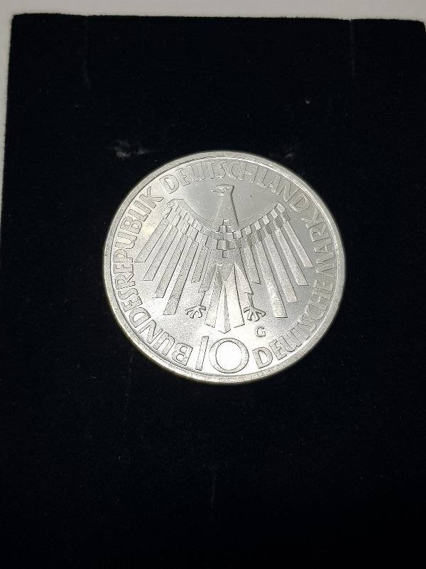 ÇİL KONDİSYONDA 1972 MÜNİH OLİMPİYATLARI 10 MARK GÜMÜŞ HATIRA PARA