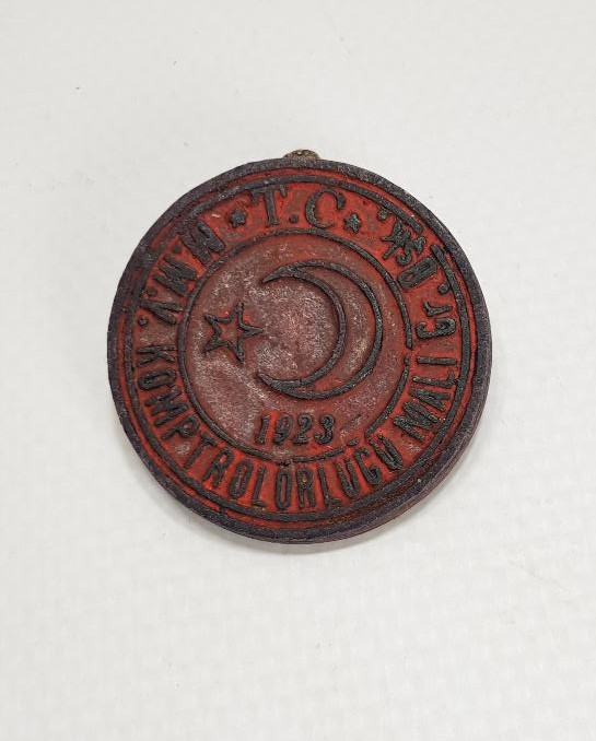 CUMHURİYET İLK DÖNEM KURUM MÜHÜRÜ: T.C. MİLLİ MÜDAFAA VEKALETİ KOMPTOLÖRLÜĞÜ GRUP BAŞKANLIĞI