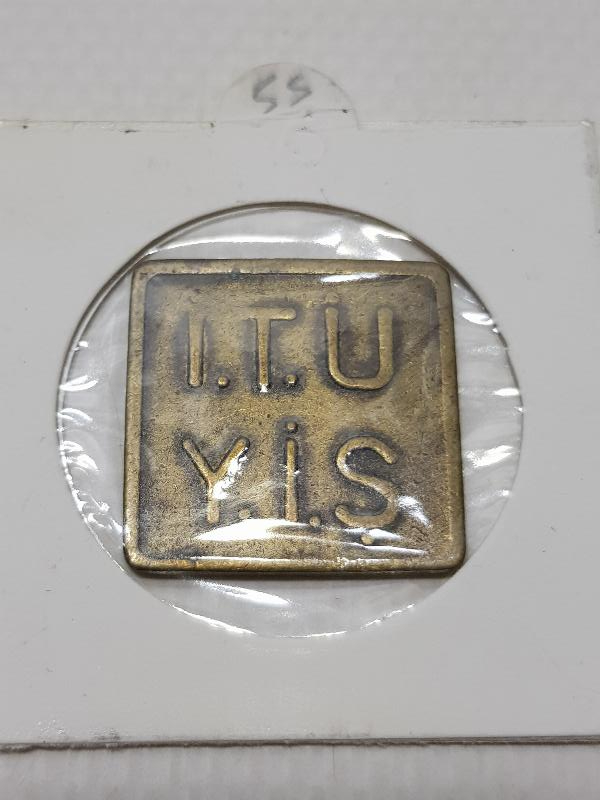 KARE FORMLU ÇOK NADİR İSTANBUL TEKNİK ÜNİVERSİTESİ ÖĞRENCİ YEMEK JETONU