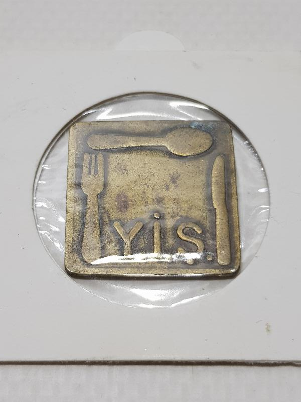 KARE FORMLU ÇOK NADİR İSTANBUL TEKNİK ÜNİVERSİTESİ ÖĞRENCİ YEMEK JETONU