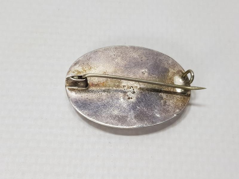 OLTU TAŞI ÜZERİ OSMANLI TUĞRALI GÜMÜŞ BROŞ