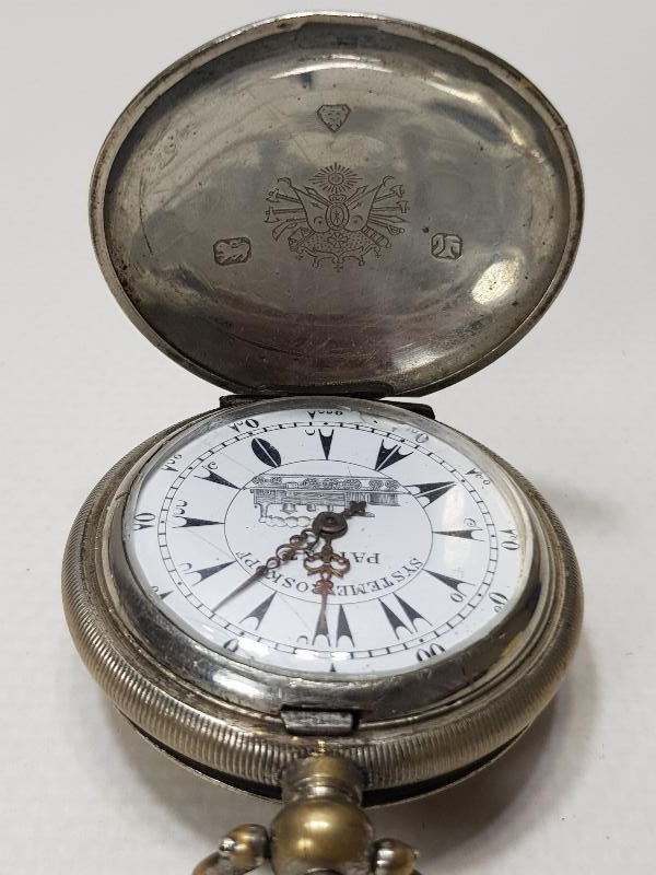 OSMANLI DEVLET ARMALI OSMANLI KADRANLI CEP SAATİ 