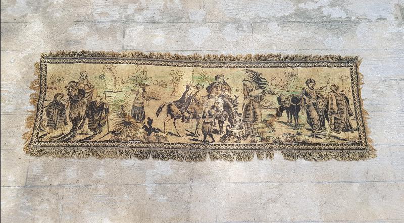 OSMANLI DÖNEMİ ÇÖLDE ARAP YAŞAMI KONULU GOBLEN DUVAR PANOSU