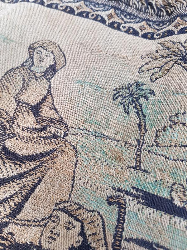 OSMANLI DÖNEMİ ÇÖLDE ARAP YAŞAMI KONULU GOBLEN DUVAR PANOSU