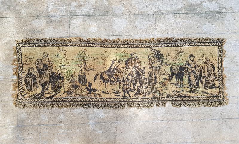 OSMANLI DÖNEMİ ÇÖLDE ARAP YAŞAMI KONULU GOBLEN DUVAR PANOSU