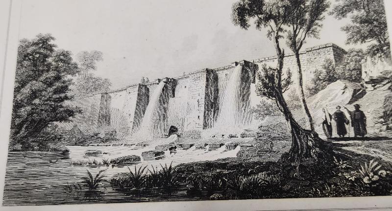 OSMANLI DÖNEMİ GRAVÜR: İSTANBUL BELGRAD ORMANI SU BARAJI