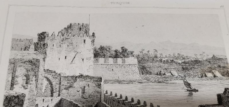 OSMANLI DÖNEMİ GRAVÜR: ST JEAN KALESİ 