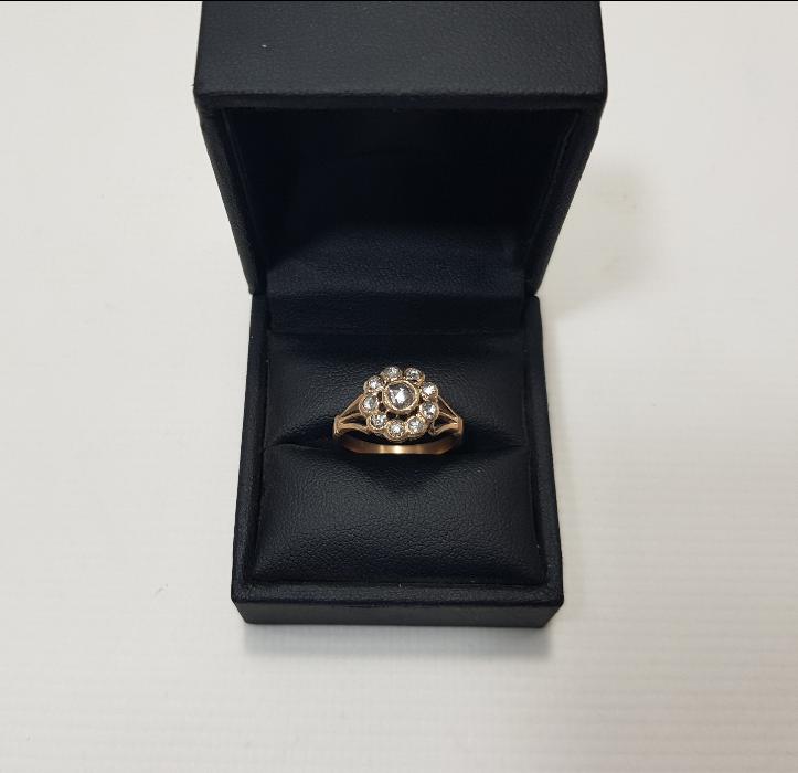 OSMANLI DÖNEMİ GÜL MODEL ELMAS YÜZÜK