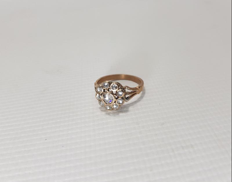 OSMANLI DÖNEMİ GÜL MODEL ELMAS YÜZÜK