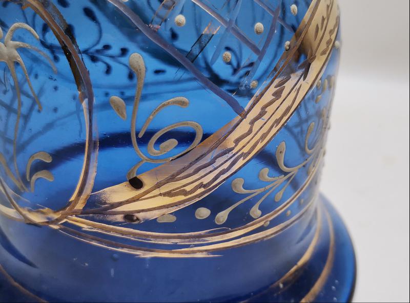 OSMANLI DÖNEMİ MİNELİ NARGİLE ŞİŞESİ