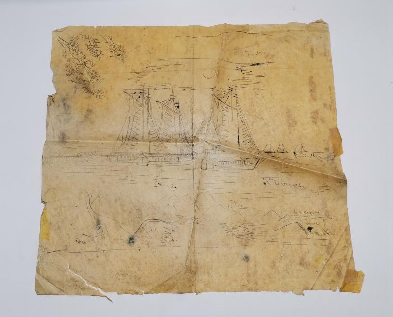 OSMANLI DÖNEMİ YELKENLİLER TEMALI RESİM