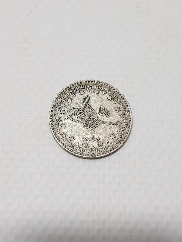 OSMANLI PADİŞAHI SULTAN MEHMET REŞAD HAN DÖNEMİ GÜMÜŞ 5 KURUŞ MECİDİYE