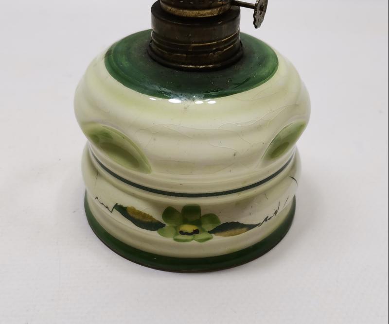 SERAMİK HAZNELİ ANTİKA GAZ LAMBASI