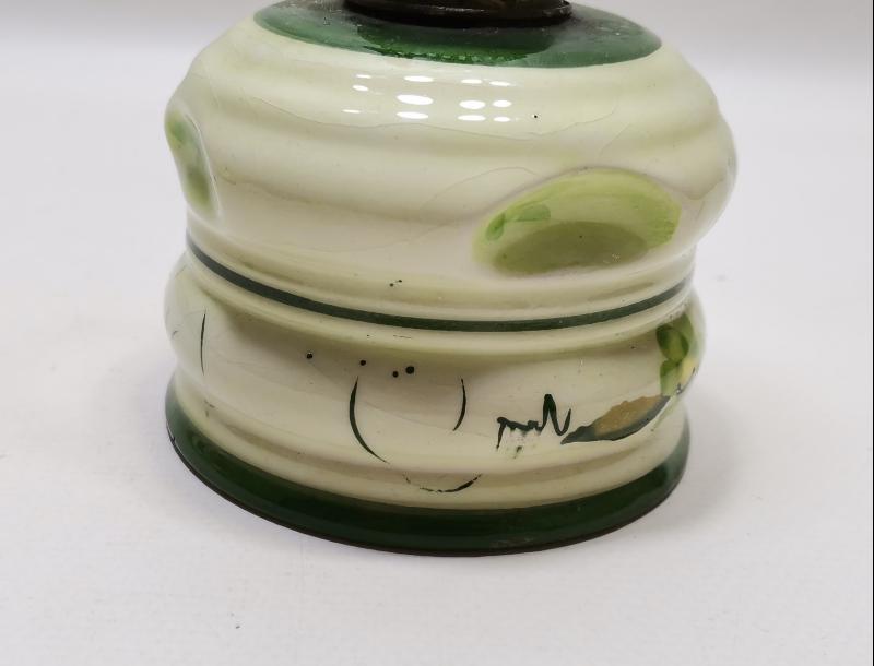 SERAMİK HAZNELİ ANTİKA GAZ LAMBASI