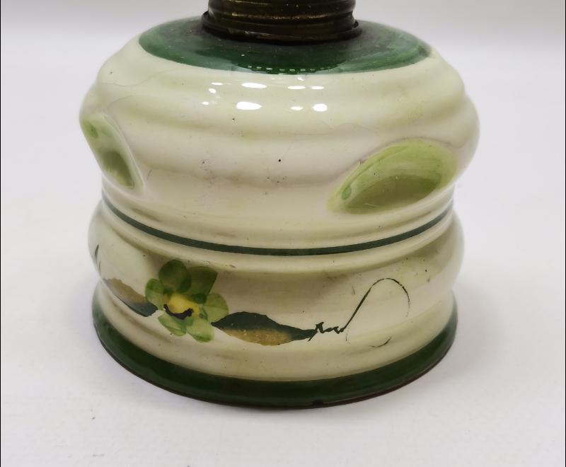 SERAMİK HAZNELİ ANTİKA GAZ LAMBASI