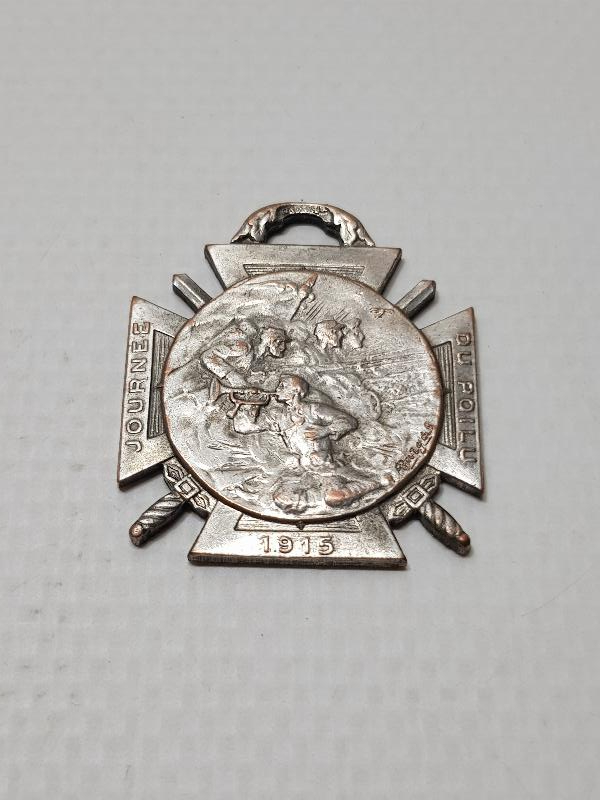 1. DÜNYA SAVAŞI 1915 TARİHLİ FRANSIZ SEFERBERLİK MADALYASI