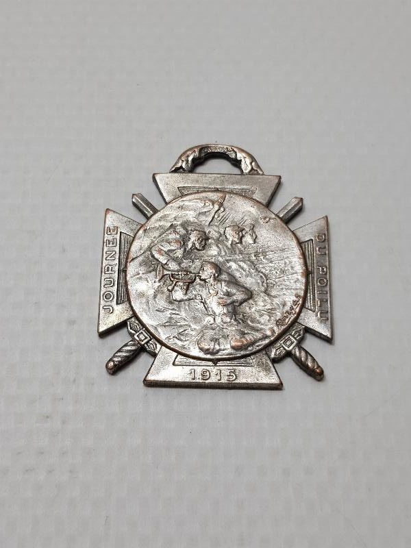 1. DÜNYA SAVAŞI 1915 TARİHLİ FRANSIZ SEFERBERLİK MADALYASI