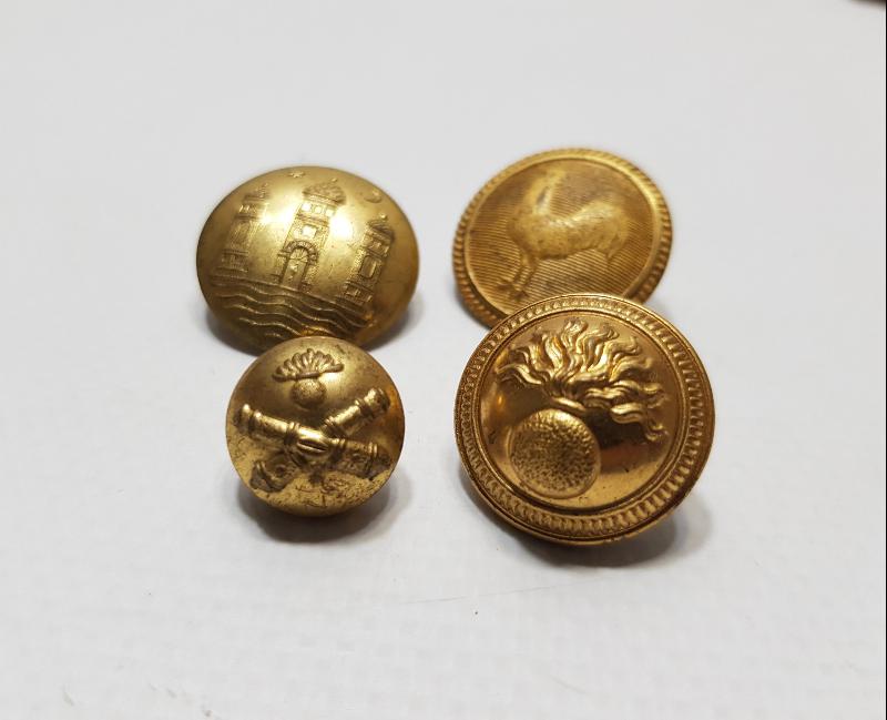 1. DÜNYA SAVAŞI DÖNEMİ ÇOK NADİR SUBAY DÜĞMELERİ