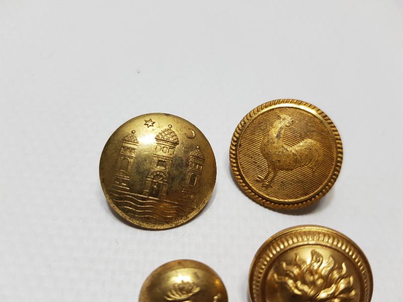 1. DÜNYA SAVAŞI DÖNEMİ ÇOK NADİR SUBAY DÜĞMELERİ