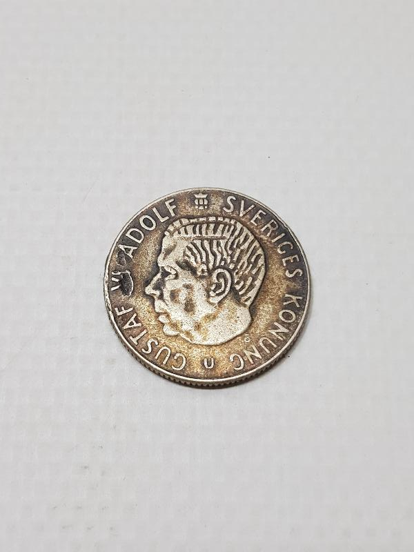 1962 İSVEÇ 1 KRONA GÜMÜŞ PARA