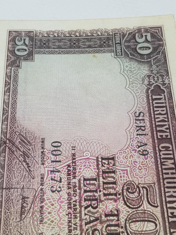 5. EMİSYON 1. TERTİP 50 LİRA