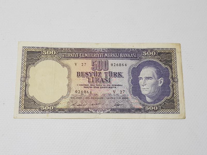 5. EMİSYON 500 LİRA 