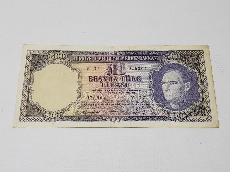 5. EMİSYON 500 LİRA 