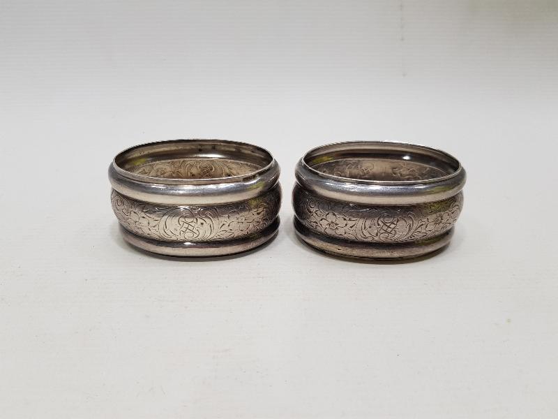 ANTİKA GÜMÜŞ KAPLAMA BİR ÇİFT PEÇETELİK