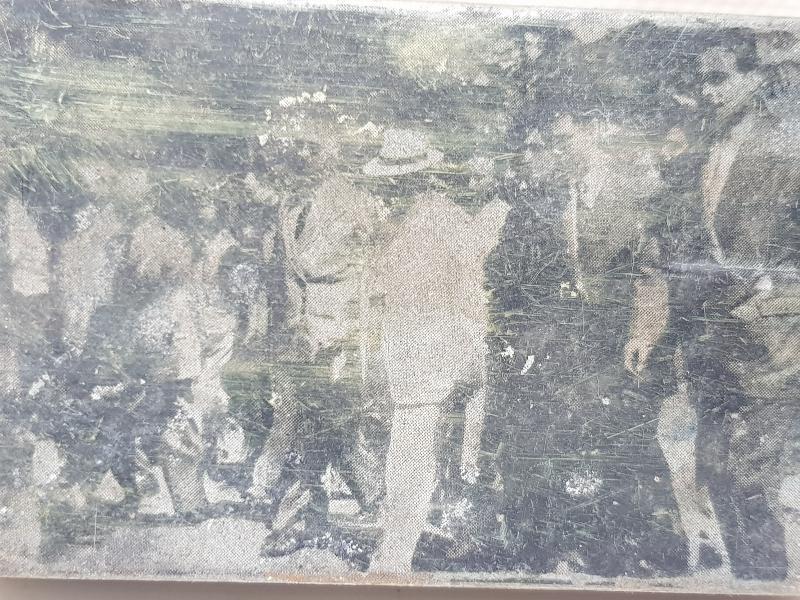 ATATÜRK, İSMET İNÖNÜ VE BERABERİNDEKİLER KONULU MATBAA KLİŞESİ