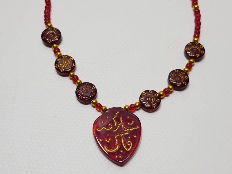 HAC YADİGARI CAM KOLYE GERDANLIK