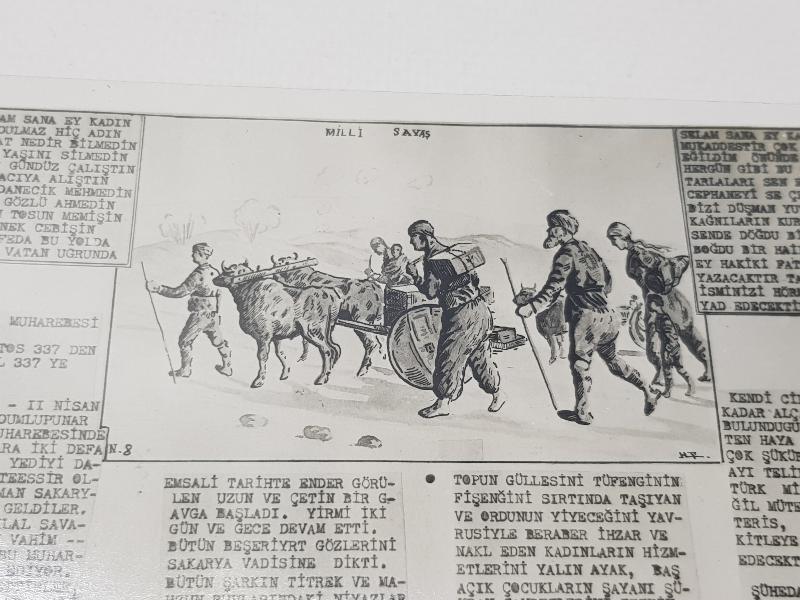 İZMİR ETHEM RUHİ MİLLİ SAVAŞ SERİSİ SAKARYA MUHAREBESİ KONULU KARTPOSTAL