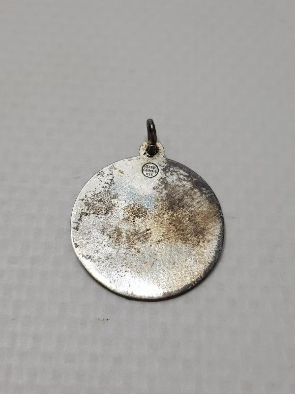 KAFKAS HALK OYUNLARI TEMALI GÜMÜŞ KOLYE UCU