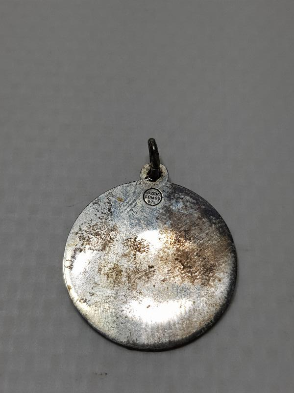 KAFKAS HALK OYUNLARI TEMALI GÜMÜŞ KOLYE UCU