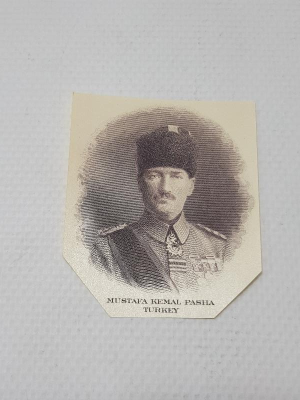 KAĞIT PARAYA BASILMAK ÜZERE HAZIRLANMIŞ 1918 TARİHLİ MUSTAFA KEMAL ATATÜRK FOTOĞRAFI