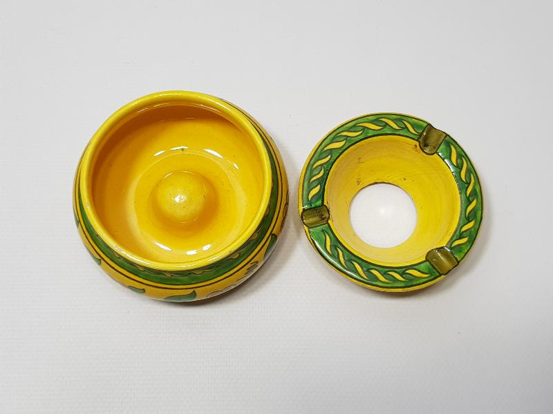 MEŞHUR KÜTAHYA SERAMİK USTASI SITKI İMZALI ÇOK NADİR FORMDA KÜL TABLASI