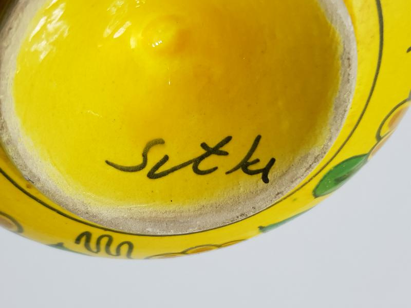 MEŞHUR KÜTAHYA SERAMİK USTASI SITKI İMZALI ÇOK NADİR FORMDA KÜL TABLASI