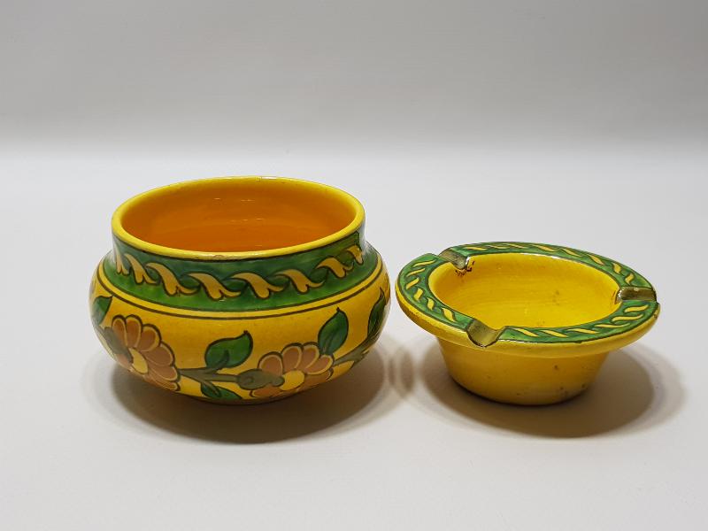 MEŞHUR KÜTAHYA SERAMİK USTASI SITKI İMZALI ÇOK NADİR FORMDA KÜL TABLASI