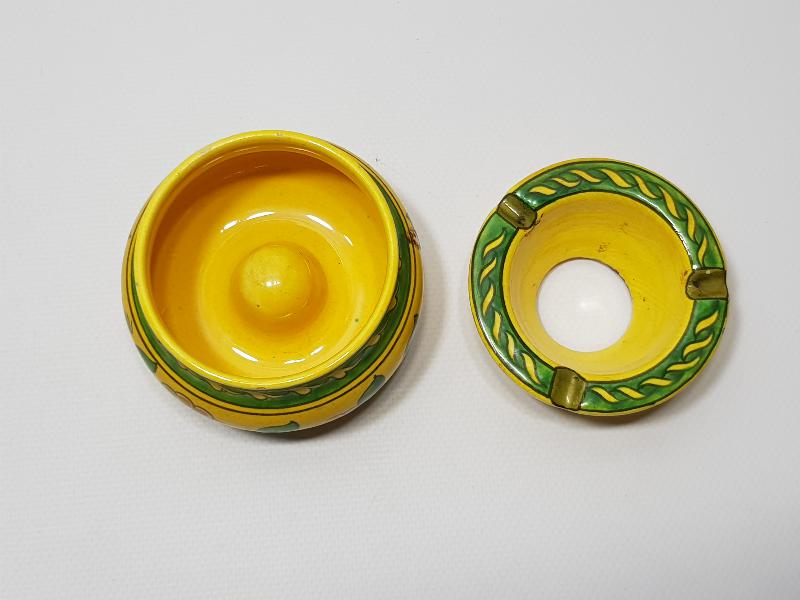 MEŞHUR KÜTAHYA SERAMİK USTASI SITKI İMZALI ÇOK NADİR FORMDA KÜL TABLASI