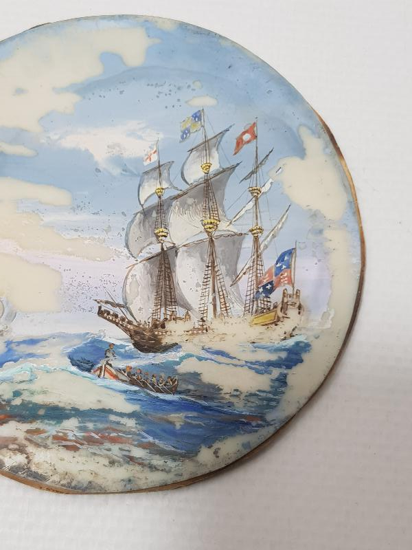 OSMANLI DÖNEMİ KEMİK ÜZERİ YAĞLI BOYA MİNYATÜR RESİM