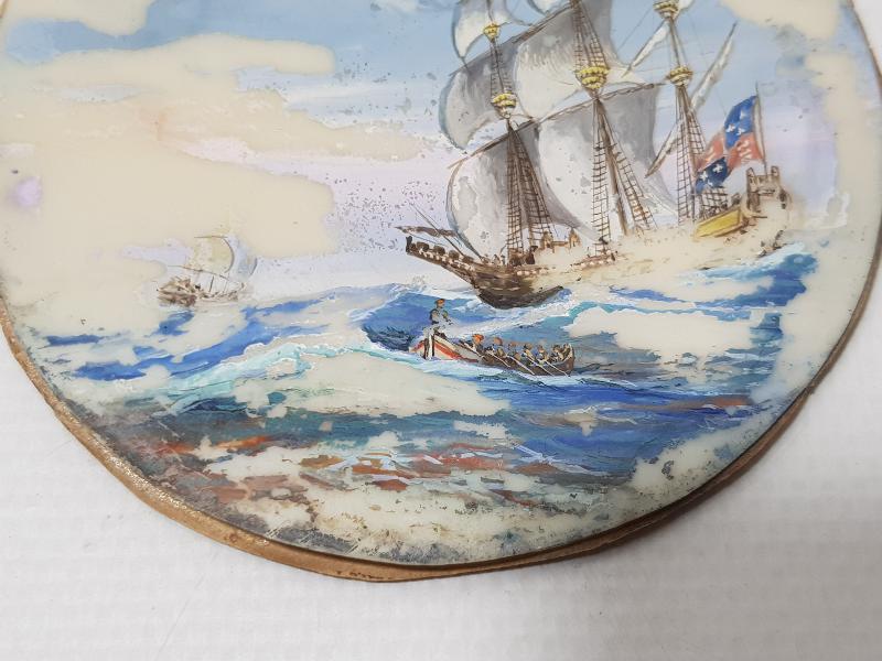 OSMANLI DÖNEMİ KEMİK ÜZERİ YAĞLI BOYA MİNYATÜR RESİM