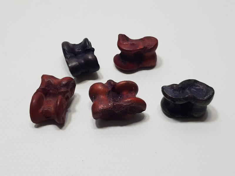 OSMANLI DÖNEMİ KÖK BOYALI KEMİK AŞIK ATMA OYUNU PARÇALARI