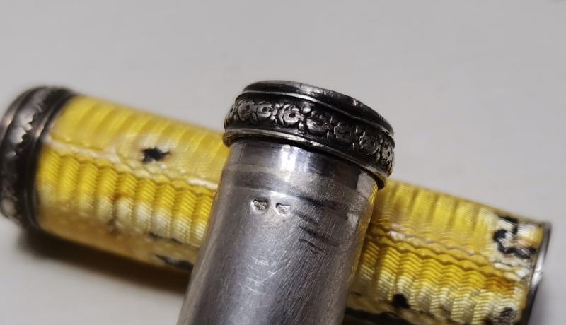 OSMANLI DÖNEMİ LEVANTEN İŞİ MİNELİ GÜMÜŞ RUJLUK