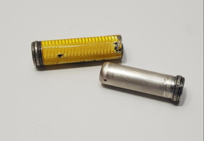 OSMANLI DÖNEMİ LEVANTEN İŞİ MİNELİ GÜMÜŞ RUJLUK