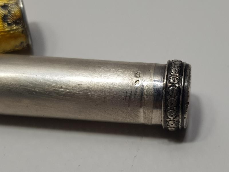 OSMANLI DÖNEMİ LEVANTEN İŞİ MİNELİ GÜMÜŞ RUJLUK