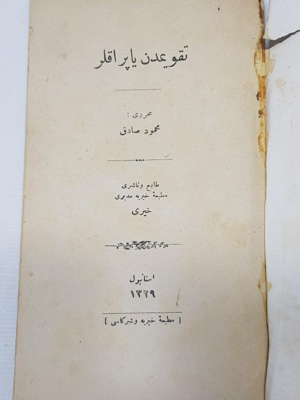 OSMANLICA ROMAN: TAKVİMDEN YAPRAKLAR 