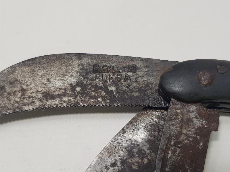 SAPI AY YILDIZLI BURSA İŞİ ANTİKA BAĞ BIÇAĞI