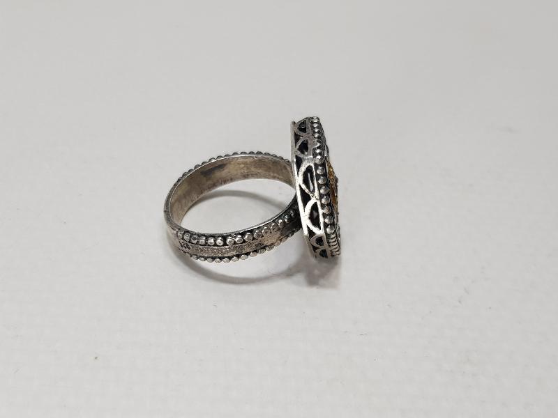 ÜZERİNDA ALLAH CC YAZILI GÜMÜŞ YÜZÜK