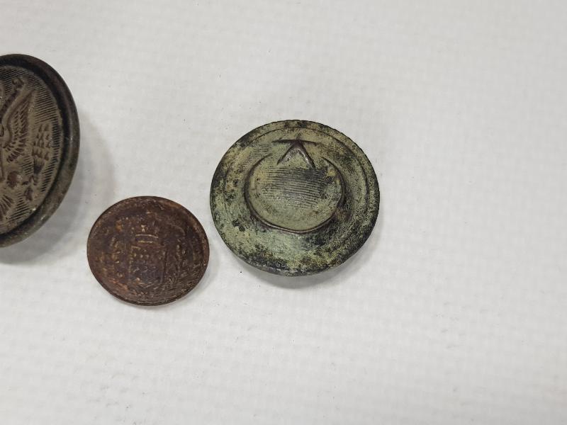 1. DÜNYA SAVAŞI DÖNEMİ ÜÇ ADET ASKERİ DÜĞME