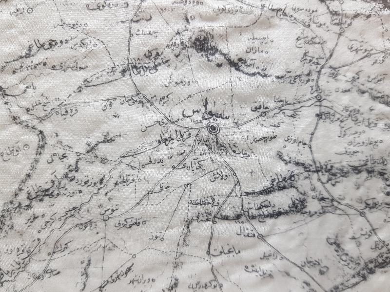 1903 TARİHLİ SİVAS SERGİSİ HATIRASI ÇOK NADİR İPEK MENDİL